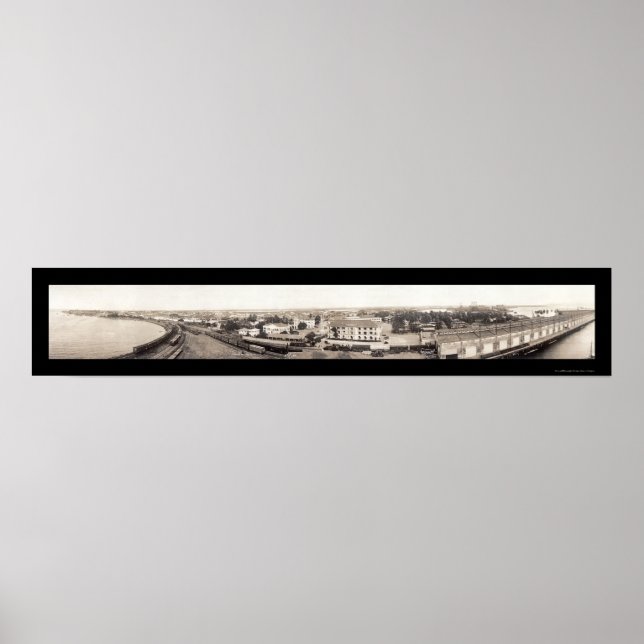 Poster Cristobal Colon Panama Photo 1936 (Devant)