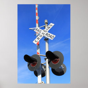 Poster Croisement de chemin de fer