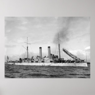 Poster Croiseur U.S.S. Atlanta, 1903
