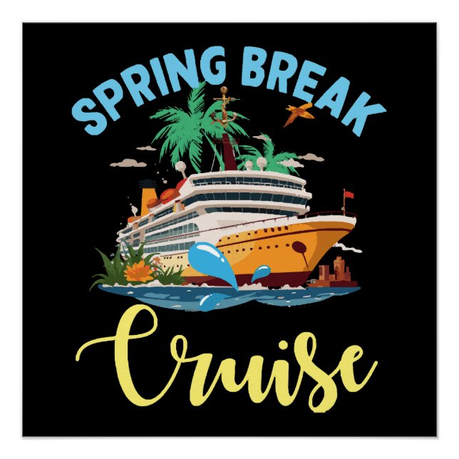 Poster Croisière de spring break (Devant)