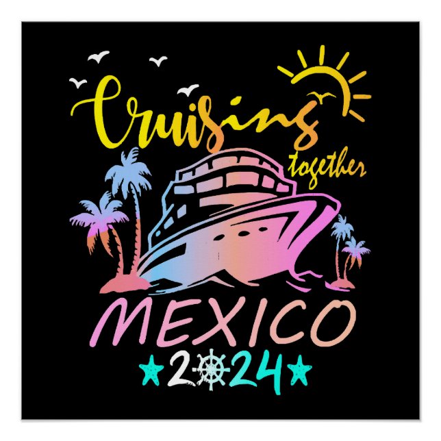 Poster Croisière familiale au Mexique (Devant)