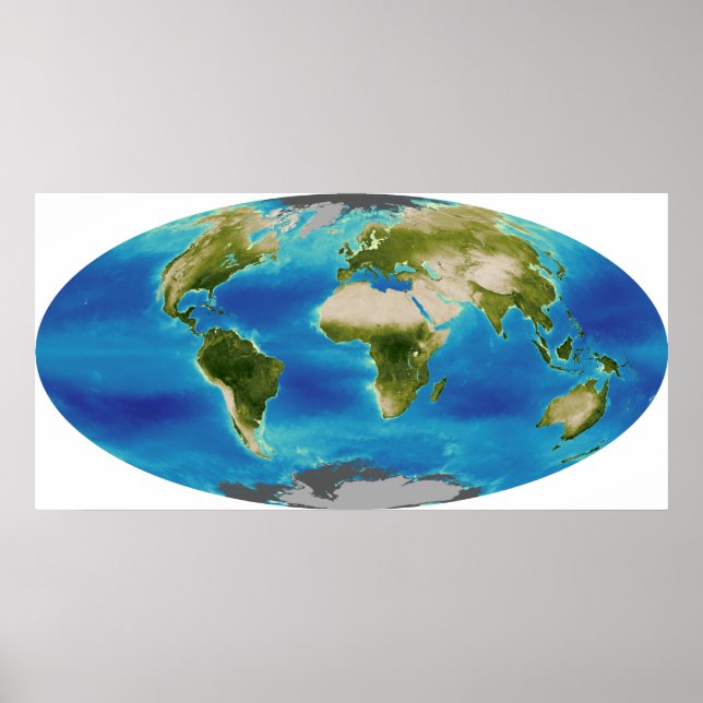 Poster Croissance plante moyenne de la Terre (Devant)