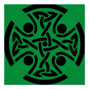 Poster Croix chrétienne celtique