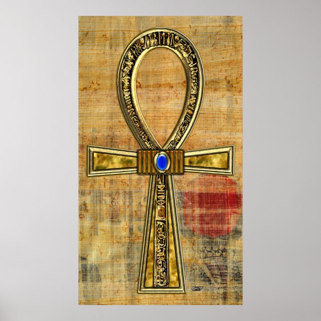 Poster Croix égyptienne d'Ankh (Devant)