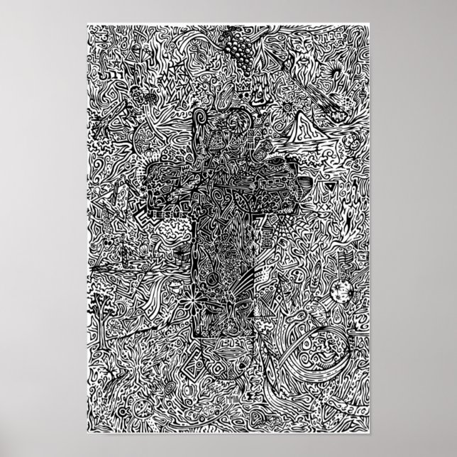 Poster "Croix et symboles" (Devant)