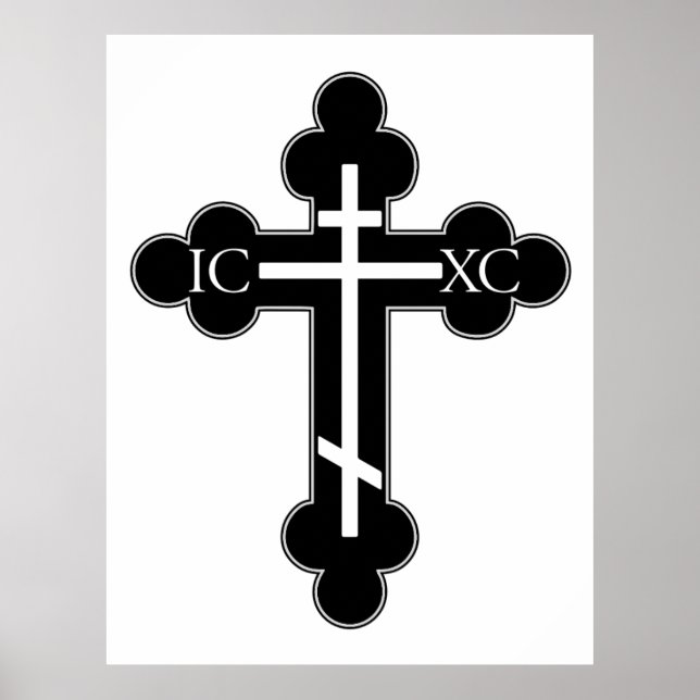 Poster Croix orthodoxe (Devant)