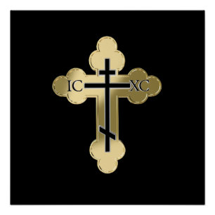 Poster croix orthodoxe chrétienne