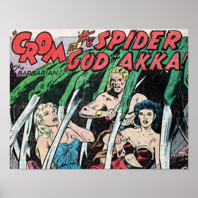 Poster Crom et le Dieu Sider de AKKA Art Imprimer #1 (Devant)