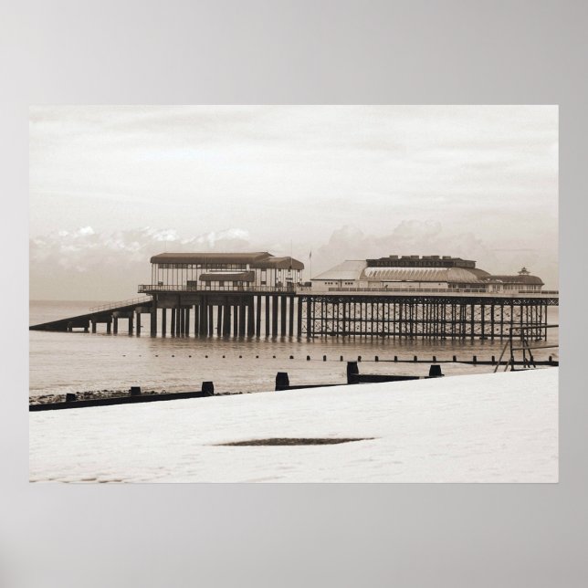 Poster Cromer En Hiver. (Devant)