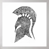 Croquis de casque spartiate