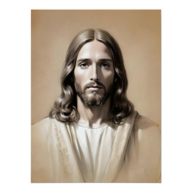 Poster Croquis de Jésus 6 (Devant)