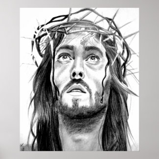 Poster Croquis Jésus
