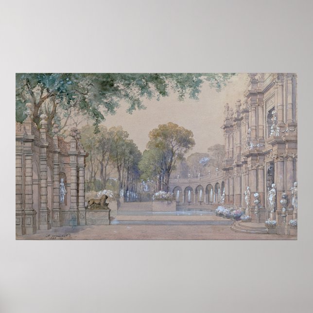 Poster Croquis pour le ballet de Tchaikovsky (Devant)