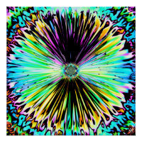 Croquis psychédélique coloré d'une fleur 3