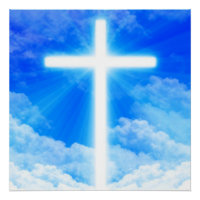 Cross of Light Jesus Christ Customizable Christian