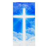 Cross of Light Jesus Christ Customizable Christian