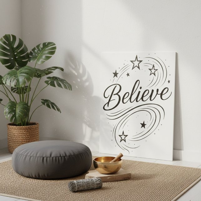 Poster Croyez aux Étoiles Magiques - Bohème Céleste (Créateur téléchargé)