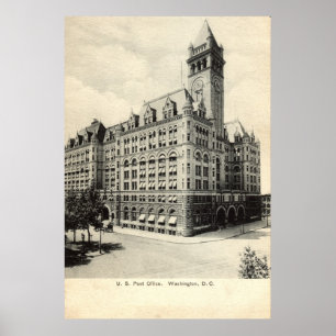 Poster Cru 1907 de Washington DC de bureau de poste des