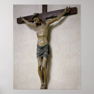 Poster Crucifix (bois polychrome)