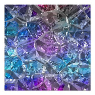 Poster Crystal multicolore
