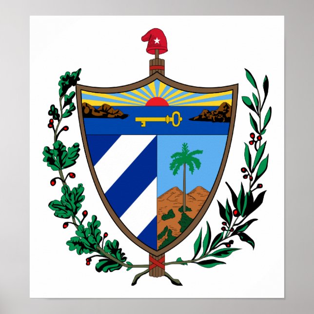 Poster Cuba Coat Of Arms (Devant)
