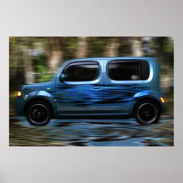 Poster Cube en mouvement (Devant)