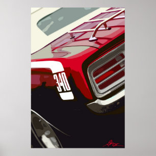 Poster Cuda Plymouth 1970 340