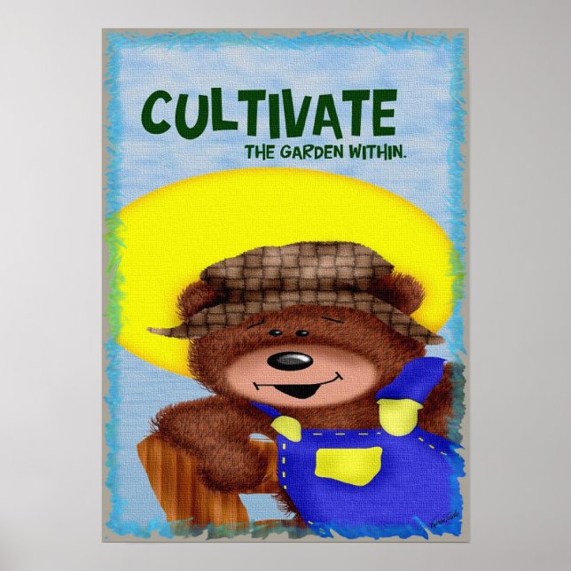 Poster Cultiver Le Jardin À L'Intérieur (Devant)
