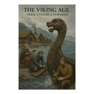 Poster Culture de l'Âge d'or Viking rétro