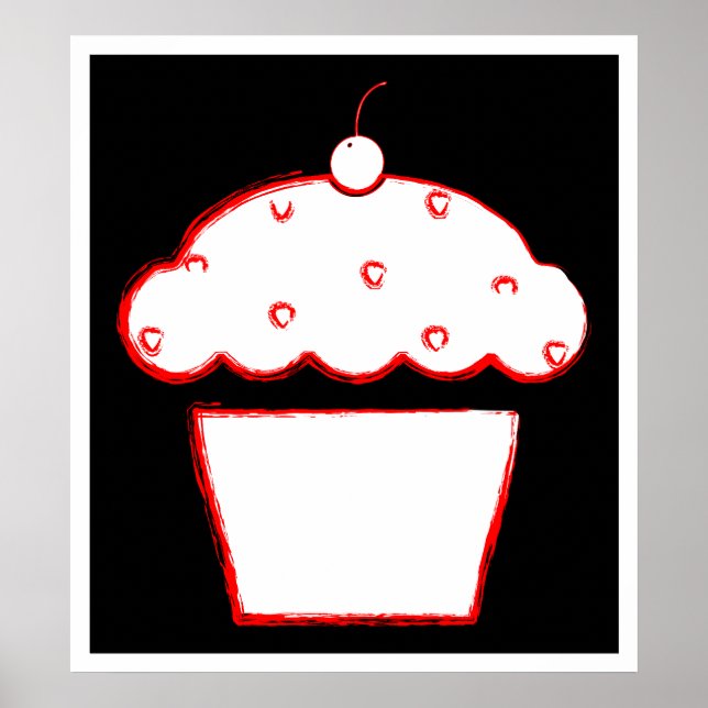 Poster cupcake (Devant)