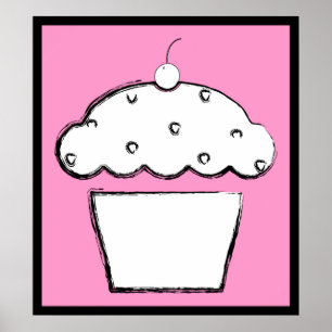 Poster cupcake