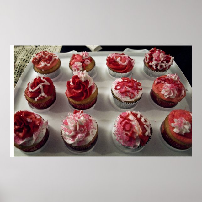 Poster Cupcakes de la Saint-Valentin (Devant)