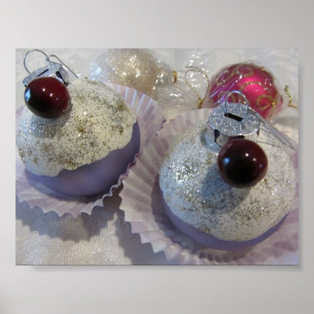 Poster Cupcakes de Noël décadents (Devant)