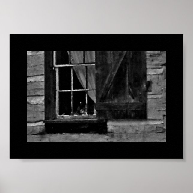 Poster Curious Window Image (Devant)