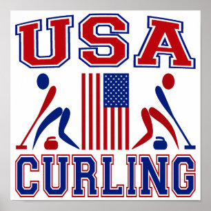 Poster Curling américain