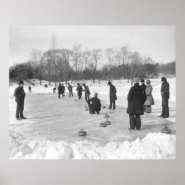 Poster Curling dans Central Park NYC Print (Devant)