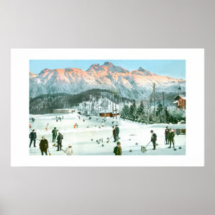 Poster Curling en Suisse