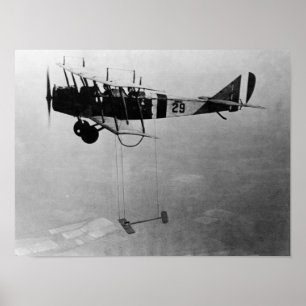 Poster Curtiss JN-4 Jenny Aéronefs Avec Aile Modèle