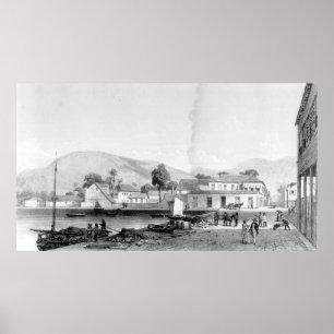 Poster Custom House et St. Vincent's Wharf, Trinidad