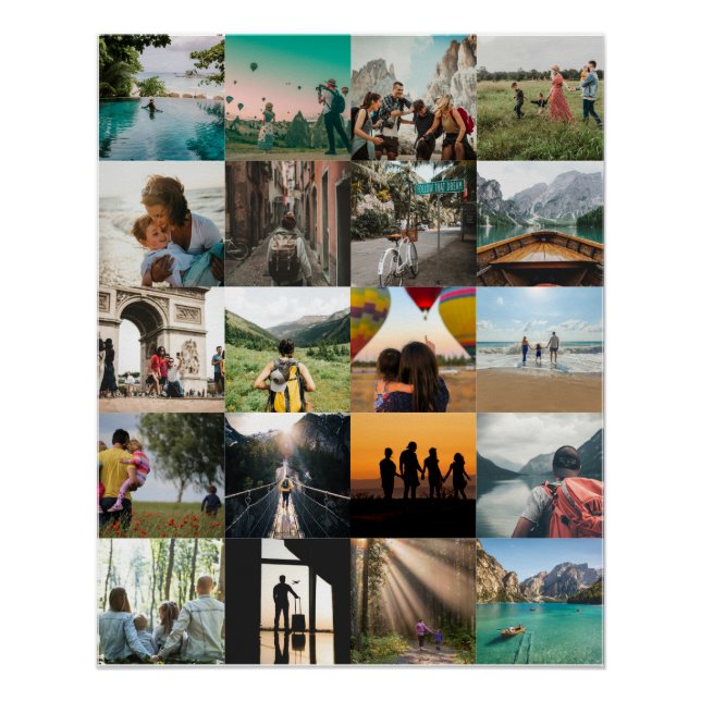 Poster Customizable Photo Memories  (Devant)