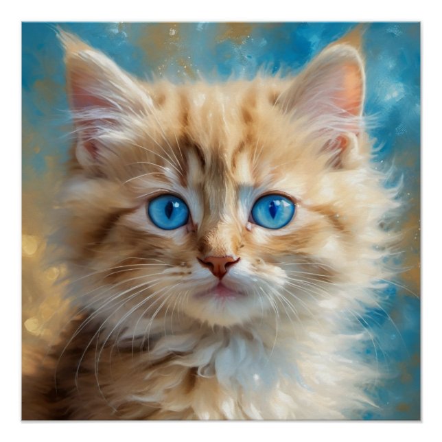 Poster Cute Adorable Chat-37823 (Devant)