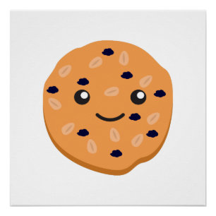 Poster Cute avoine Raisin Cookie