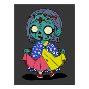 Poster Cute kényan Zombie