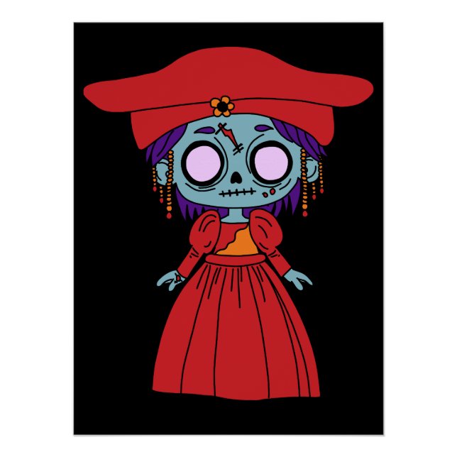 Poster Cute Namibien Zombie (Devant)