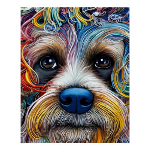 Poster Cute Pop Art Terrier