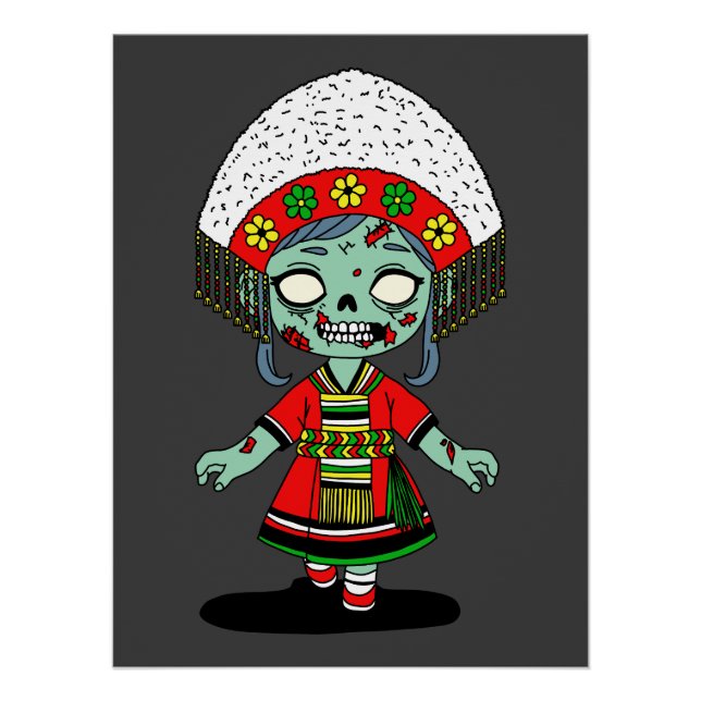 Poster Cute Zombie taïwanais (Devant)
