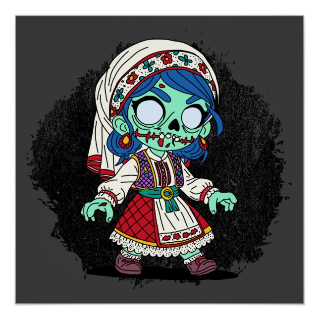 Poster Cute Zombie turc (Devant)
