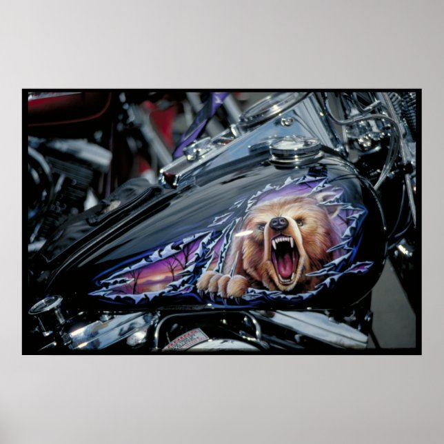 Poster Cuve à combustible peinte sur mesure Dakota du Sud (Devant)