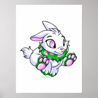Poster Cybunny vert course