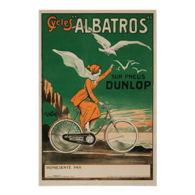 Poster Cycles Albatros Vintage (Devant)